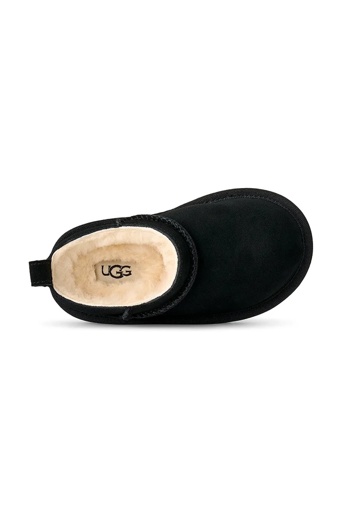 Buty zimowe dziecięce zamszowe CLASSIC MICRO UGG czarny 1174410T