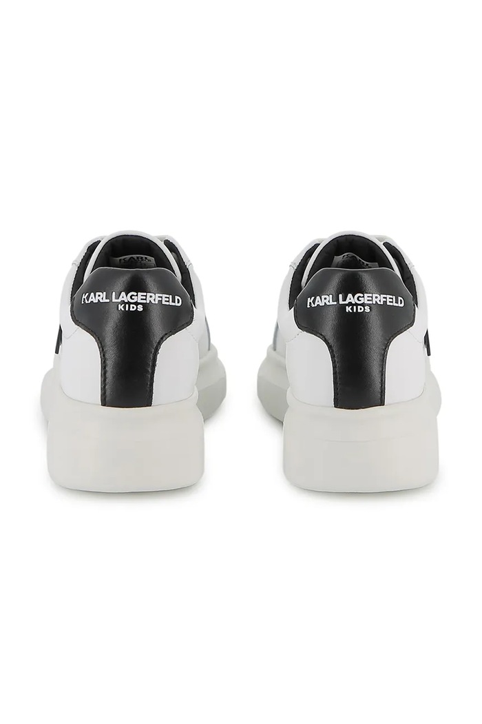 Karl Lagerfeld sneakersy skórzane dziecięce Z31182.30.35 biały SS26
