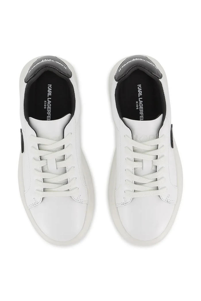 Chłopiec Karl Lagerfeld sneakersy skórzane dziecięce Z31182.30.35 biały