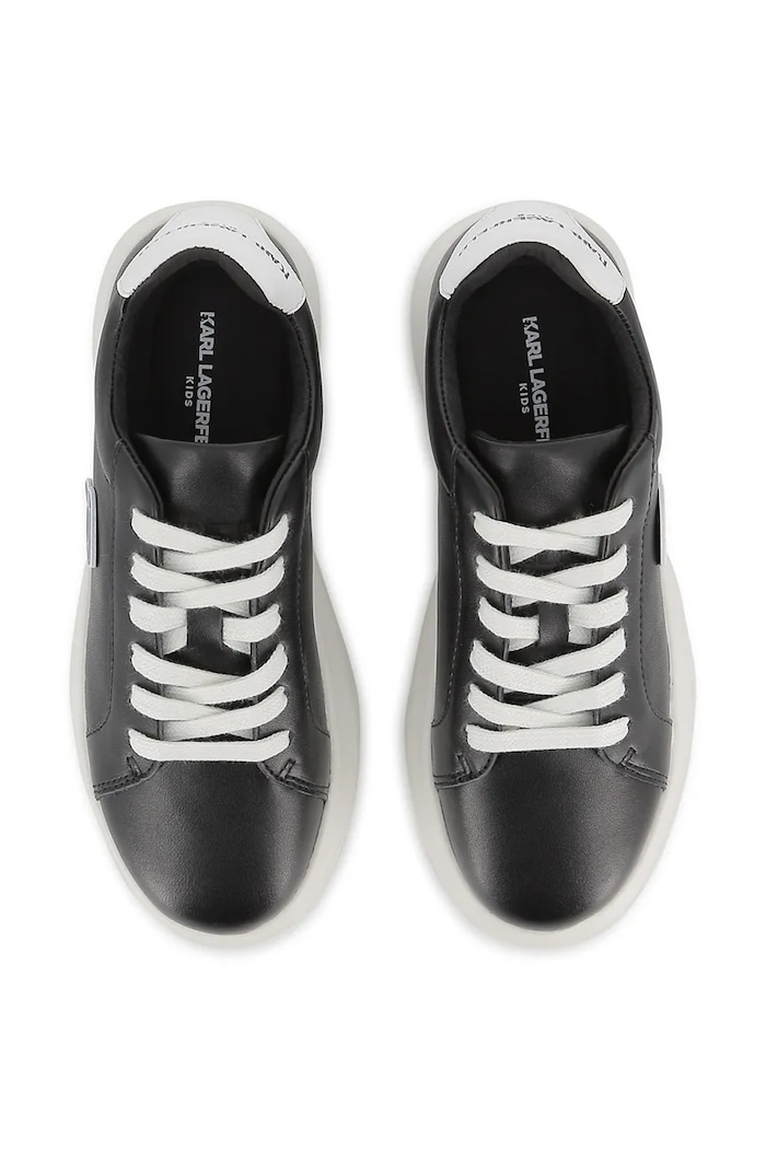 Chłopiec Karl Lagerfeld sneakersy skórzane dziecięce Z31182.36.39 czarny
