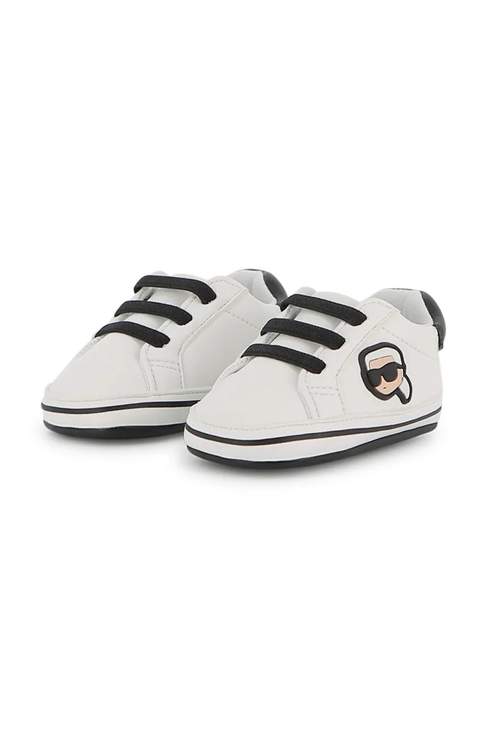 Topánky pre bábätká Karl Lagerfeld Z31185 biela SS26