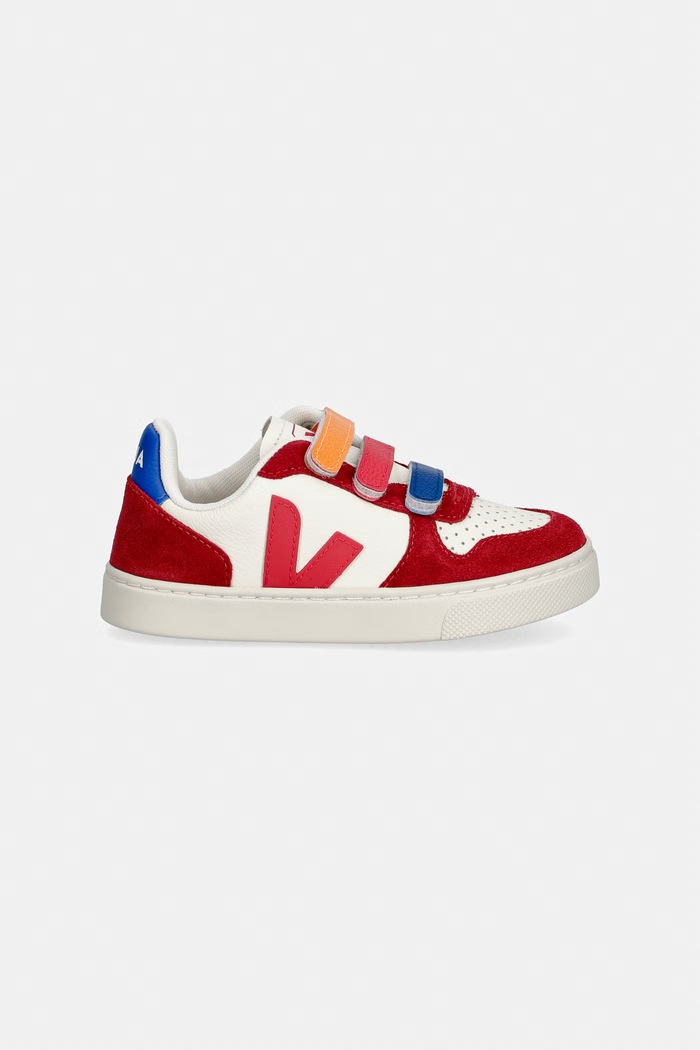 Veja Small V-10 sneakers Παιδικά δερμάτινα CV0521501C.22.27 κόκκινο SS26