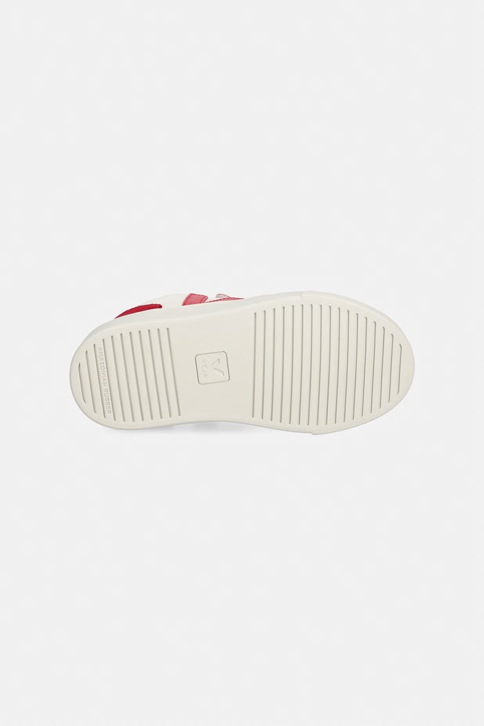 Veja Small V-10 sneakers Παιδικά δερμάτινα CV0521501C.22.27 κόκκινο