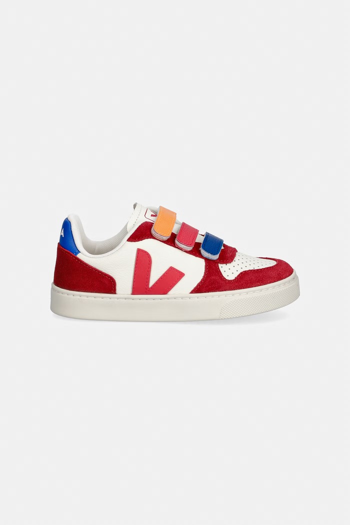 Veja Small V-10 παιδικά sneakers σουέτ CV0521501C.28.35 κόκκινο SS26