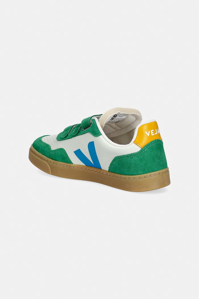 Κοριτσίστικα Veja Small V-90 sneakers παιδικά δερμάτινα SX2021514C.36.39 πράσινο