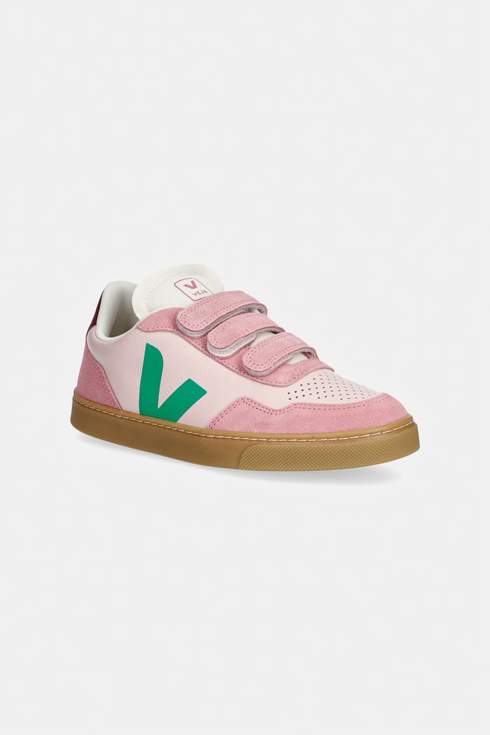 Veja Small V-90 sneakers Παιδικά δερμάτινα ροζ SX2021515C.36.39
