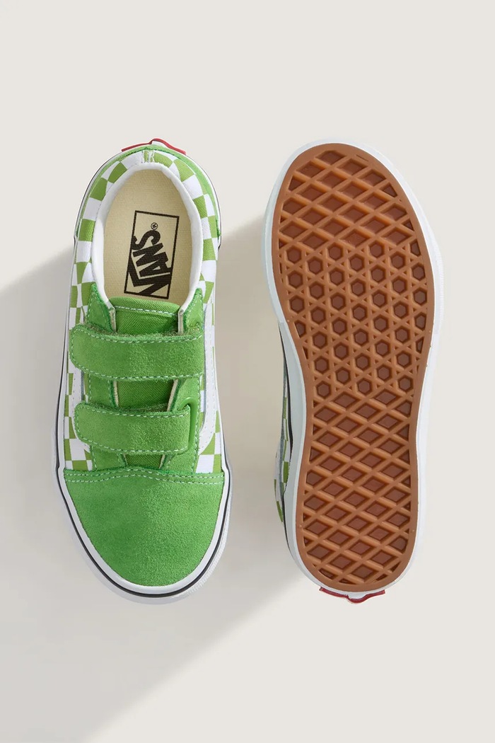Vans OLD SKOOL gyerek teniszcipő zöld VN000CYDFPB1