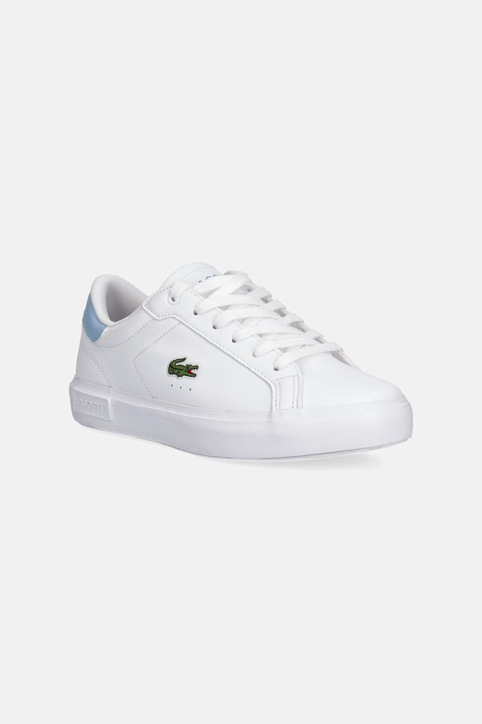 Lacoste sneakersy dziecięce imitacja skóry licowej biały 51SUJ0004