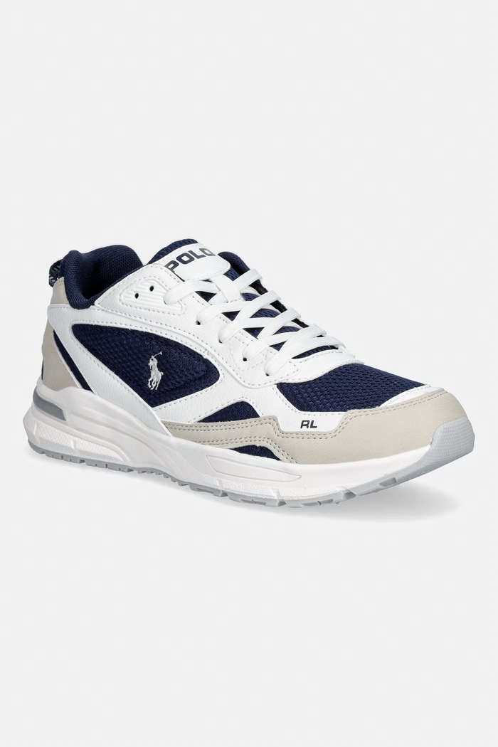 Detské tenisky Polo Ralph Lauren TRACKSTER 275 imitácia kože biela RL04841411