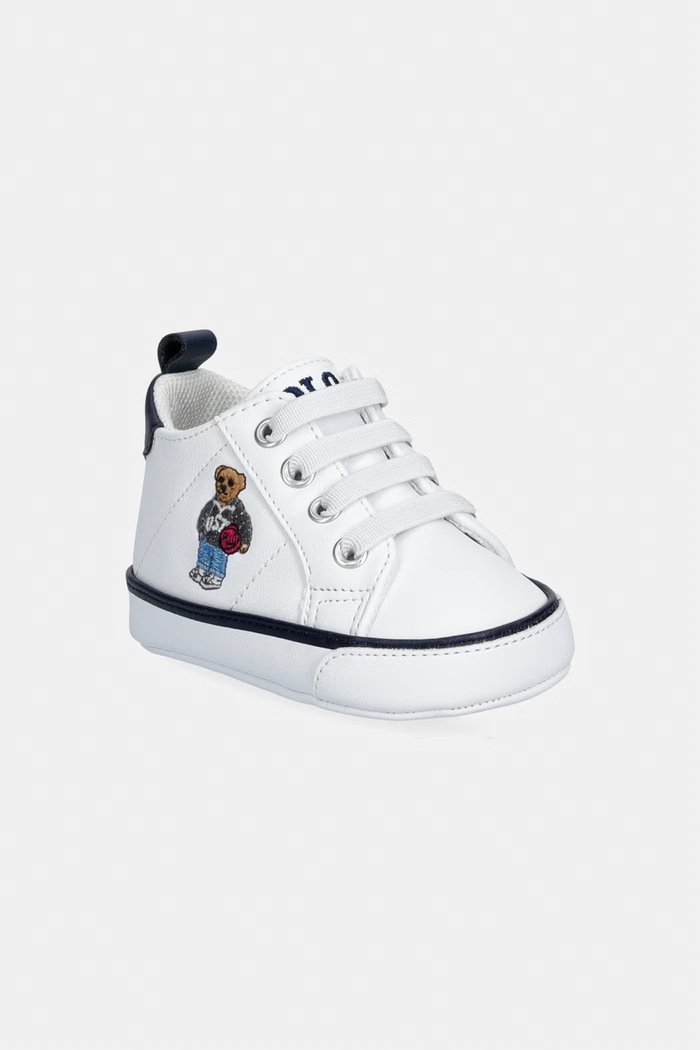 Polo Ralph Lauren dojčenská obuv QUILTON BEAR GORE HI LAYETTE biela RL06180101