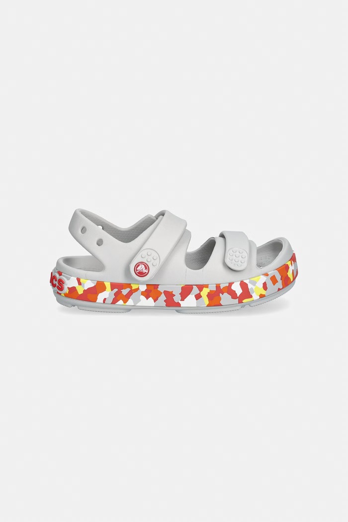 Crocs detské sandále CROCBAND CRUISER GLOW CONFETTI BAND SANDAL K 212527.CROCS.CROCBAND.C sivá SS26