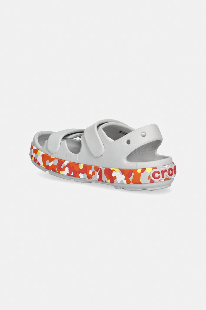 Chlapec Crocs detské sandále CROCBAND CRUISER GLOW CONFETTI BAND SANDAL K 212527.CROCS.CROCBAND.C sivá