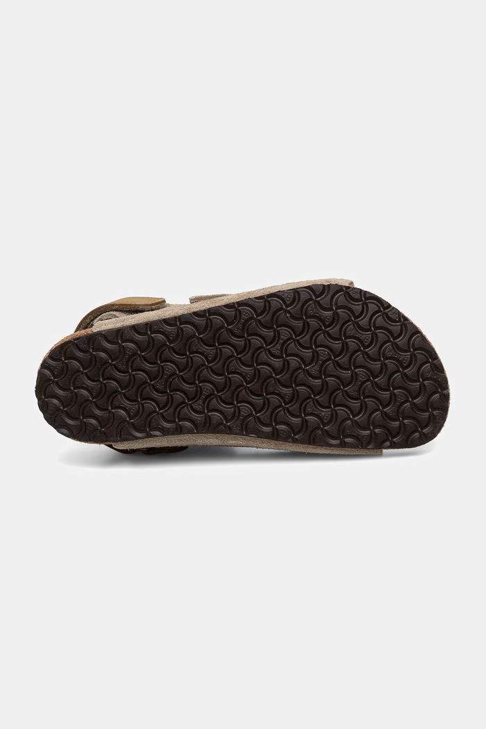 Birkenstock sandały dziecięce zamszowe 1029465 beżowy
