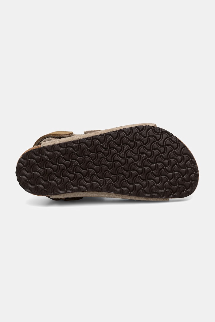 Birkenstock sandały dziecięce zamszowe 1029465 beżowy