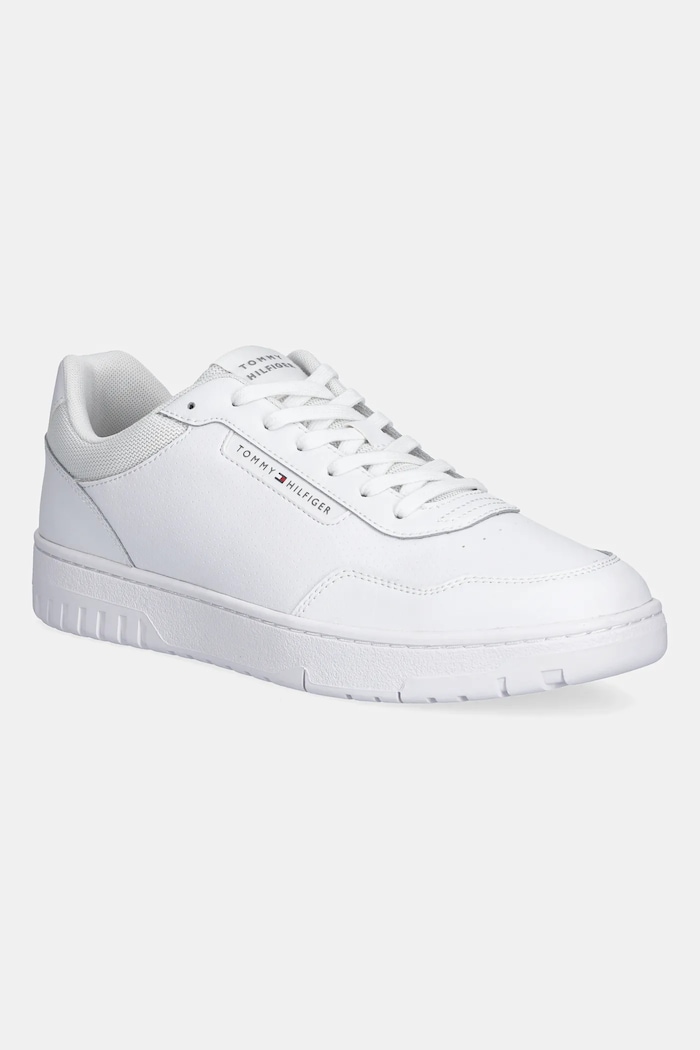Tommy Hilfiger sneakers TH BASKET CORE LITE LTH sintetic alb FM0FM05713
