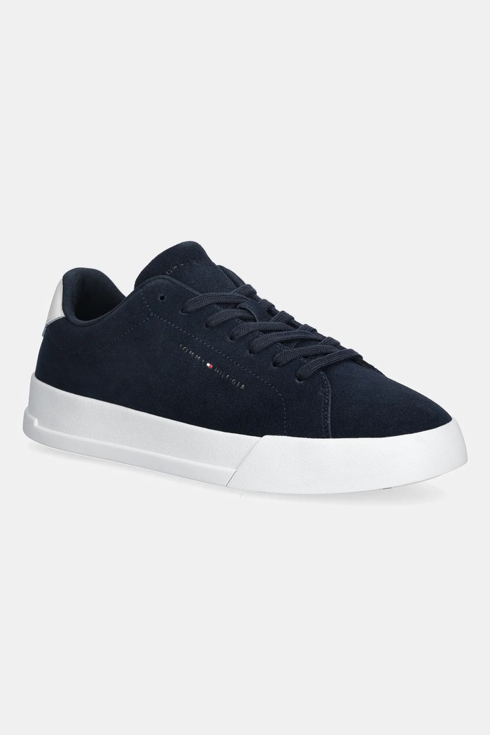 Tommy Hilfiger velúr sportcipő TH COURT CORE SUEDE egyéb sötétkék FM0FM05716