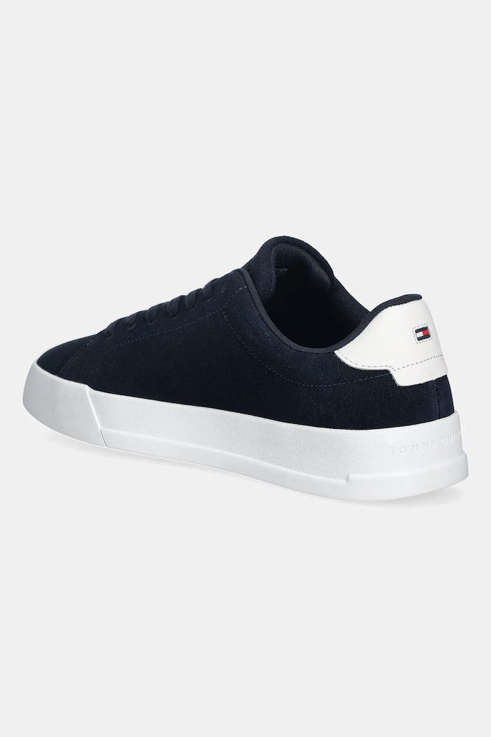 Cipők Tommy Hilfiger velúr sportcipő TH COURT CORE SUEDE FM0FM05716 sötétkék