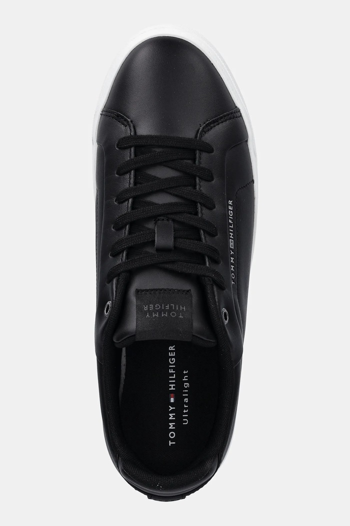 Superge Tommy Hilfiger ICON COURT LIGHT PREMIUM črna FM0FM05837