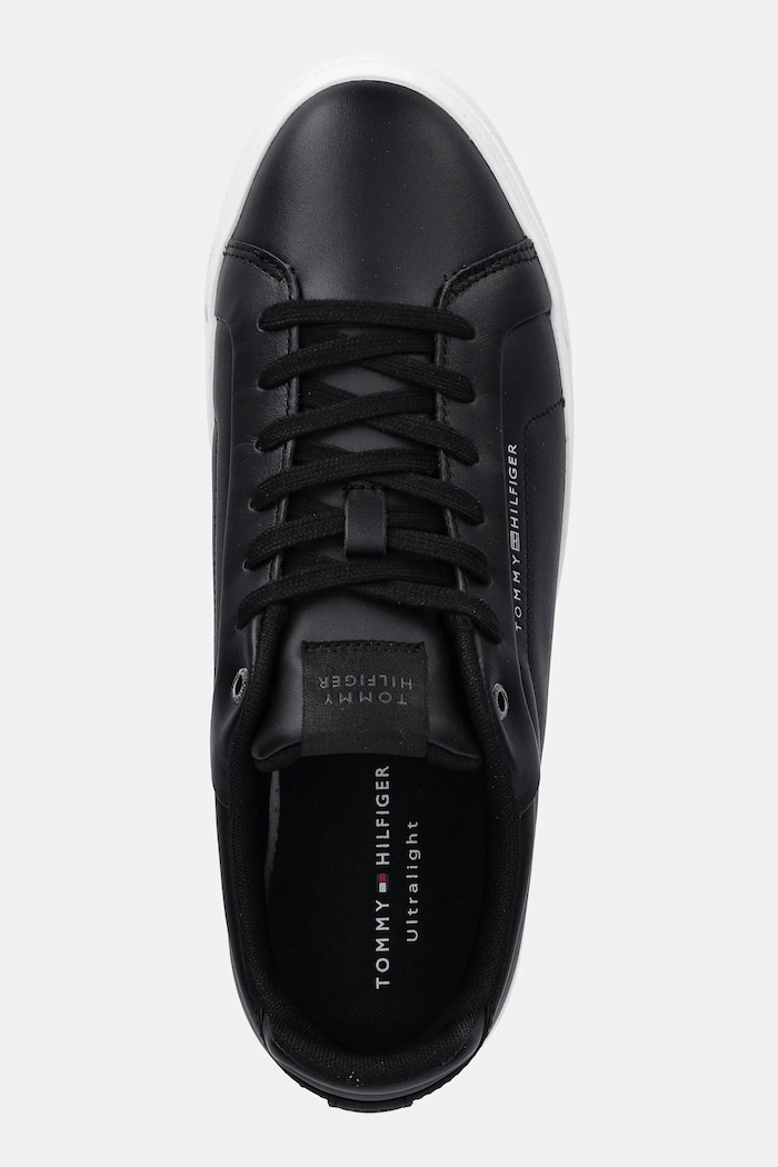 Superge Tommy Hilfiger ICON COURT LIGHT PREMIUM črna FM0FM05837