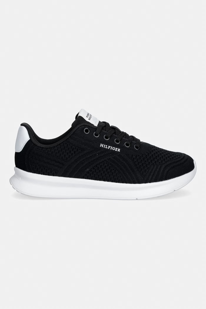 Tommy Hilfiger LIGHTWEIGHT RUNNER MIX sneakersy męskie FM0FM05755 czarny SS26