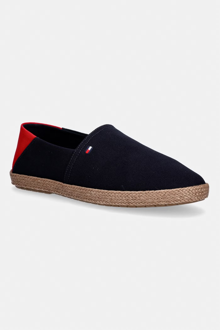 Tommy Hilfiger espadrile bărbați CORE HILFIGER ESPADRILLE TEXTILE bleumarin FM0FM05792
