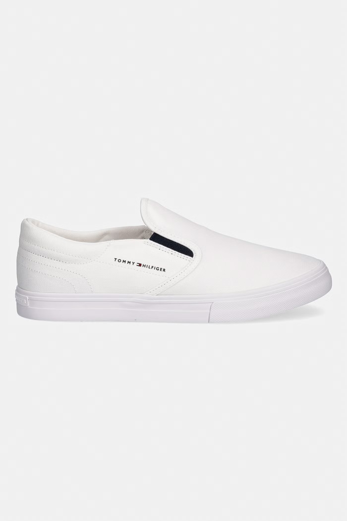 Tommy Hilfiger VULC CORE SLIP ON tenisky pánske FM0FM05689 biela SS26