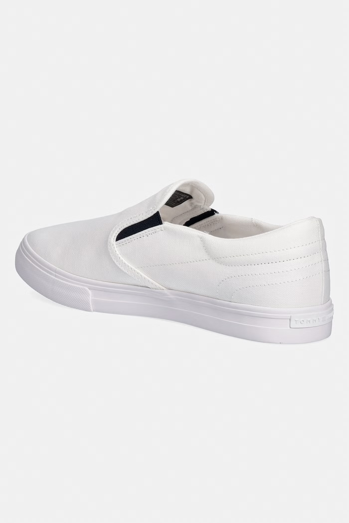 Obuv Tommy Hilfiger VULC CORE SLIP ON tenisky pánske FM0FM05689 biela