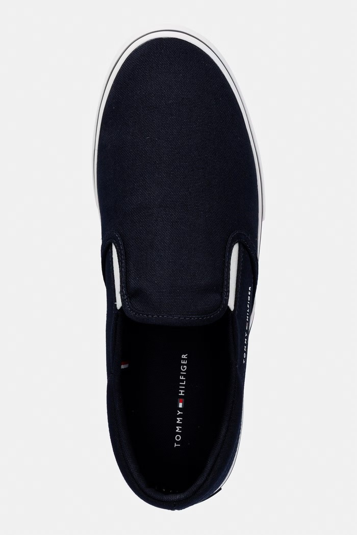 Tommy Hilfiger VULC CORE SLIP ON tenisky pánske tmavomodrá FM0FM05689