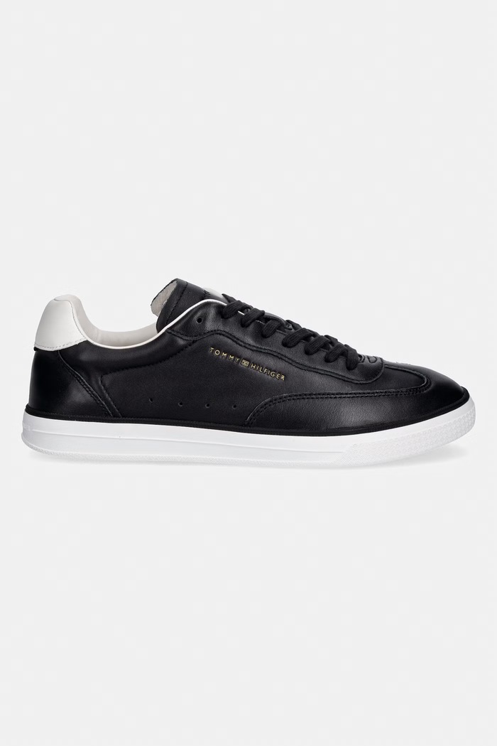 Tommy Hilfiger TH LO LUX LTH sneakers bărbătești din piele FM0FM05815 negru SS26