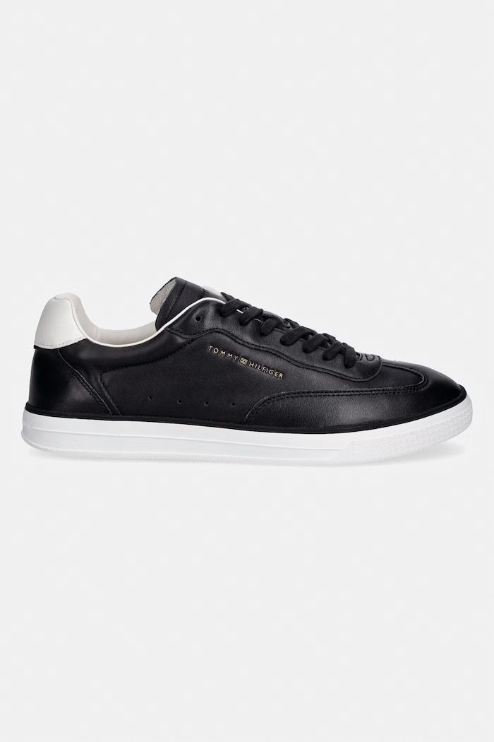 Tommy Hilfiger TH LO LUX LTH sneakers bărbătești din piele FM0FM05815 negru SS26
