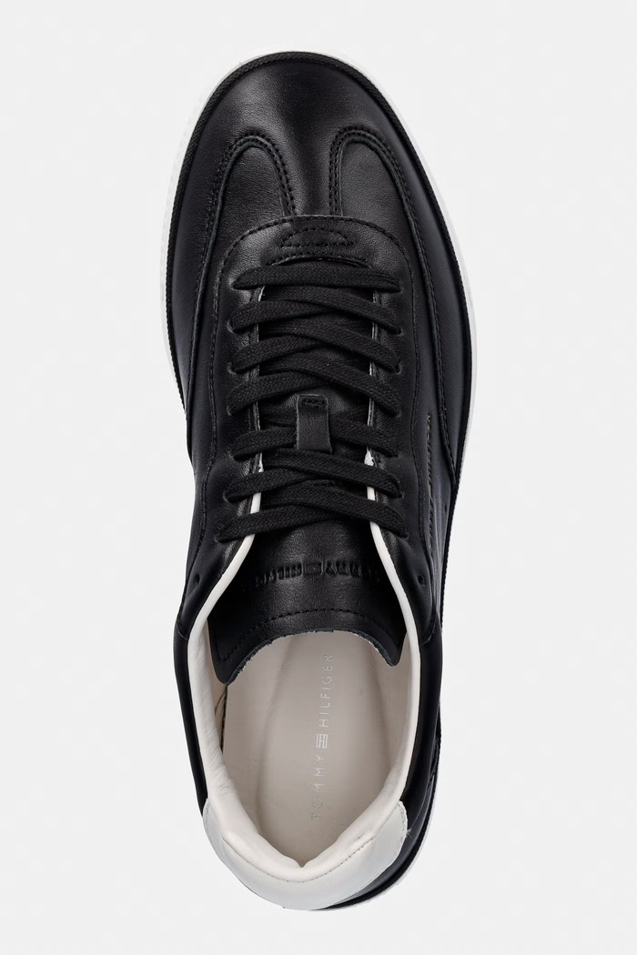 Tommy Hilfiger TH LO LUX LTH sneakers bărbătești din piele negru FM0FM05815