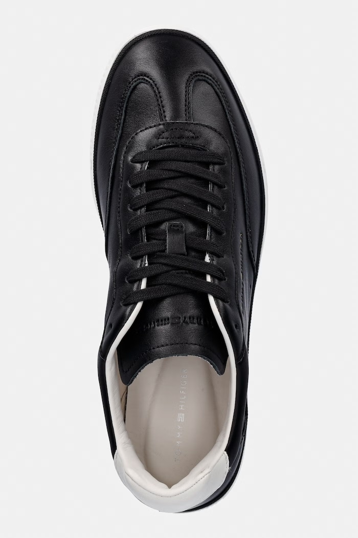 Tommy Hilfiger TH LO LUX LTH sneakers bărbătești din piele negru FM0FM05815