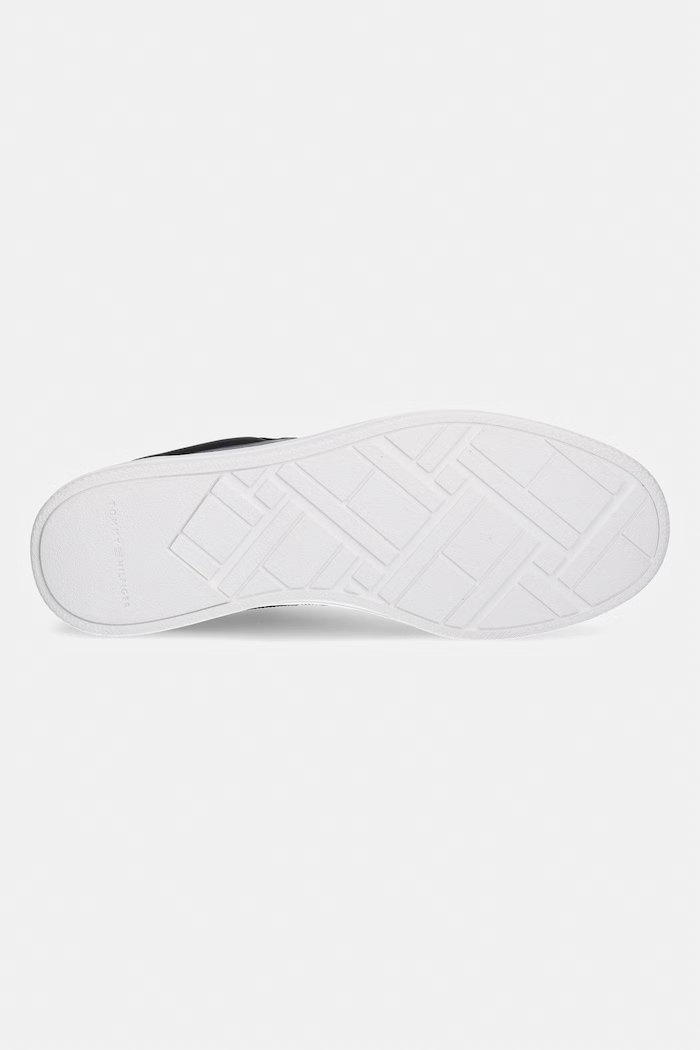 Tommy Hilfiger TH LO LUX LTH sneakers bărbătești din piele FM0FM05815 negru