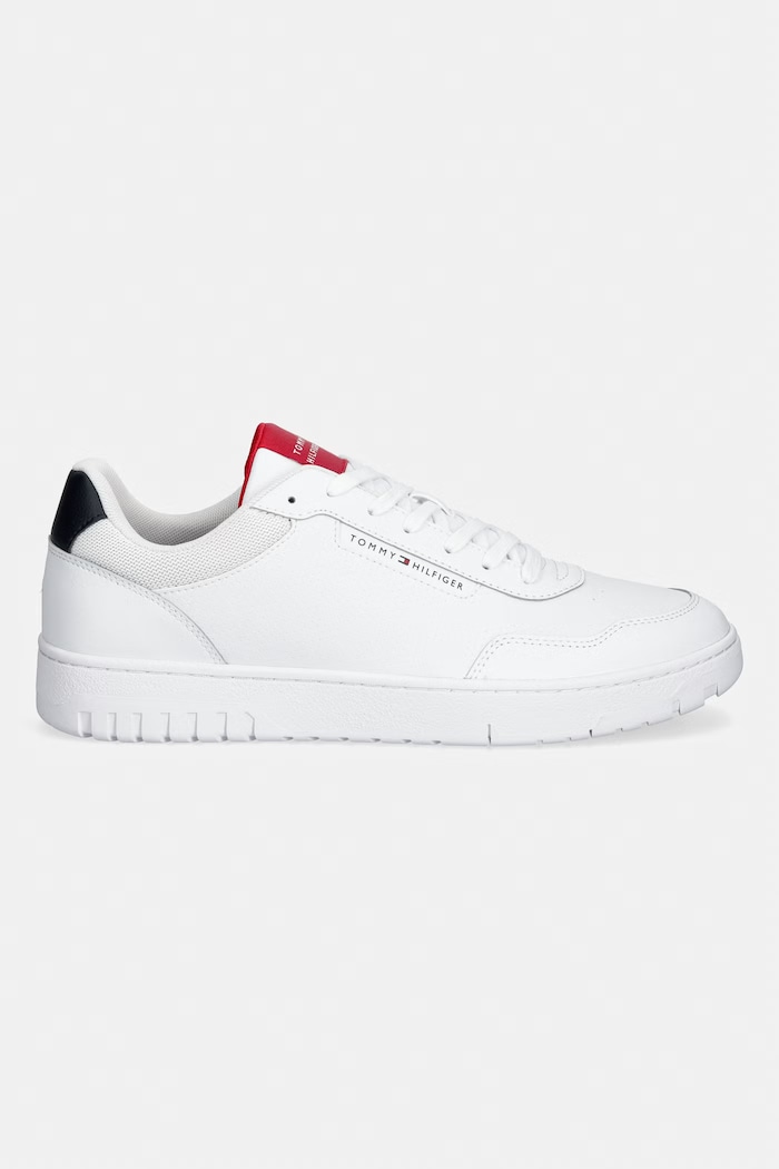 Tommy Hilfiger BASKET CORE LITE LTH sneakers pentru bărbați, din piele FM0FM05868 alb SS26