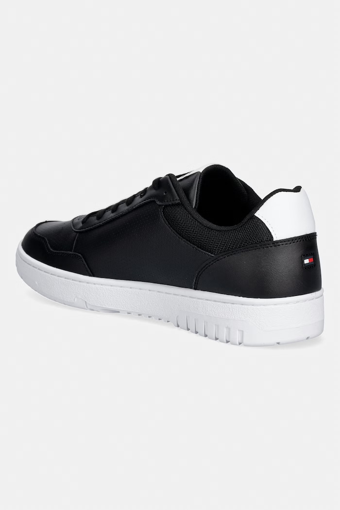 Încălțăminte Tommy Hilfiger BASKET CORE LITE LTH sneakers pentru bărbați, din piele FM0FM05868 negru