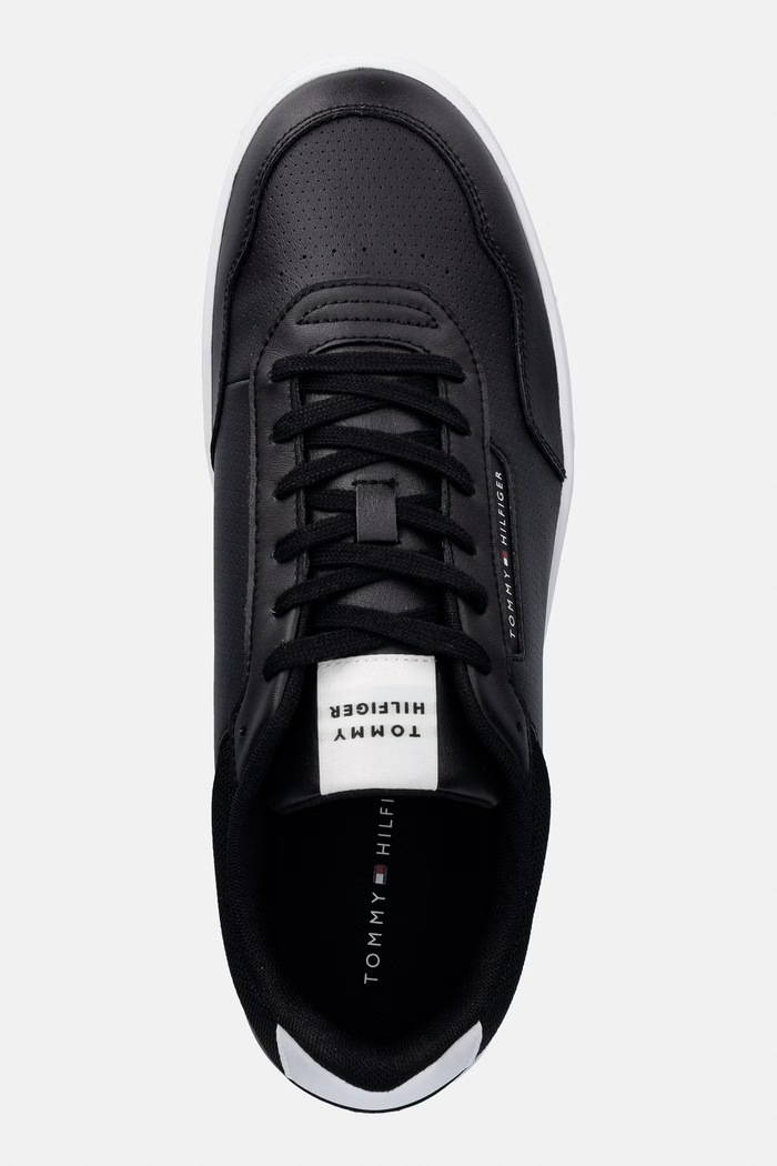 Tommy Hilfiger BASKET CORE LITE LTH sneakers pentru bărbați, din piele negru FM0FM05868