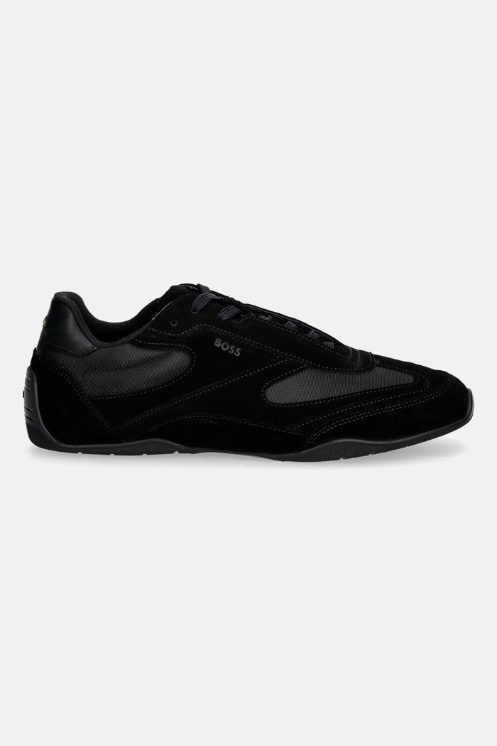 Велурени маратонки BOSS Jaylen 50557884.005 черен SS26