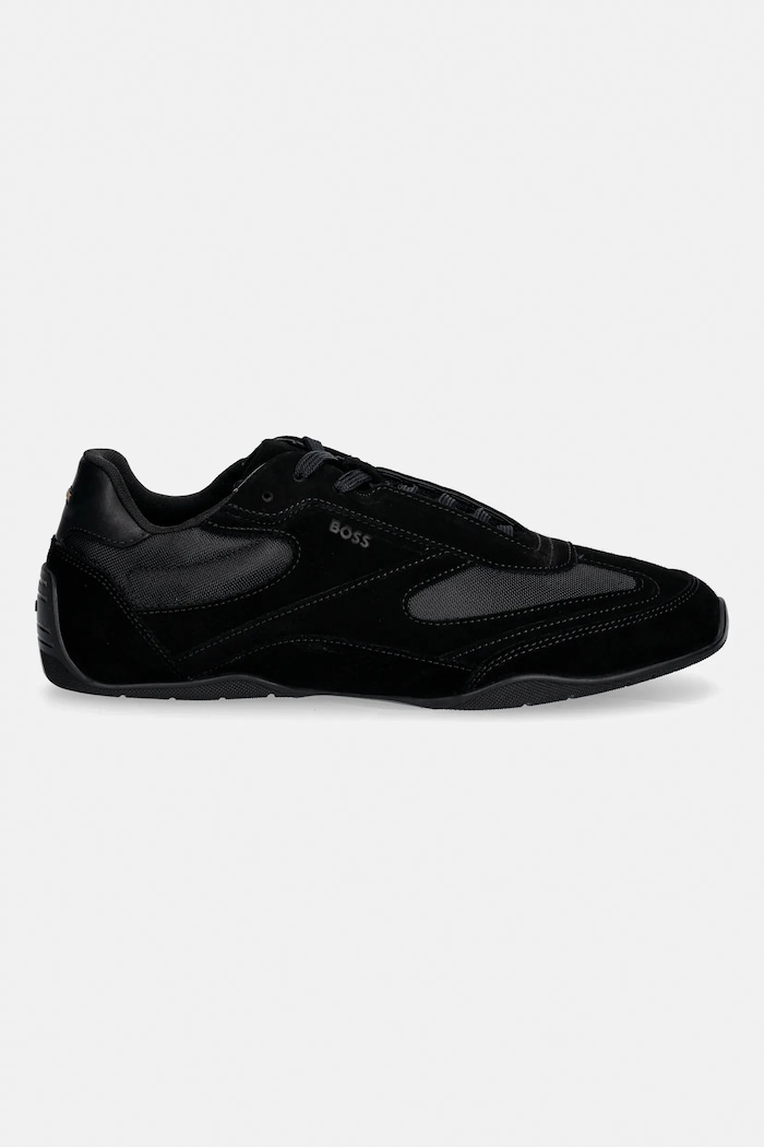 Велурени маратонки BOSS Jaylen 50557884.005 черен SS26