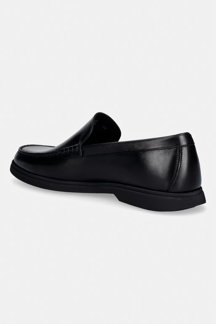 Încălțăminte BOSS mocasini de piele Sienne 50557667.001 negru