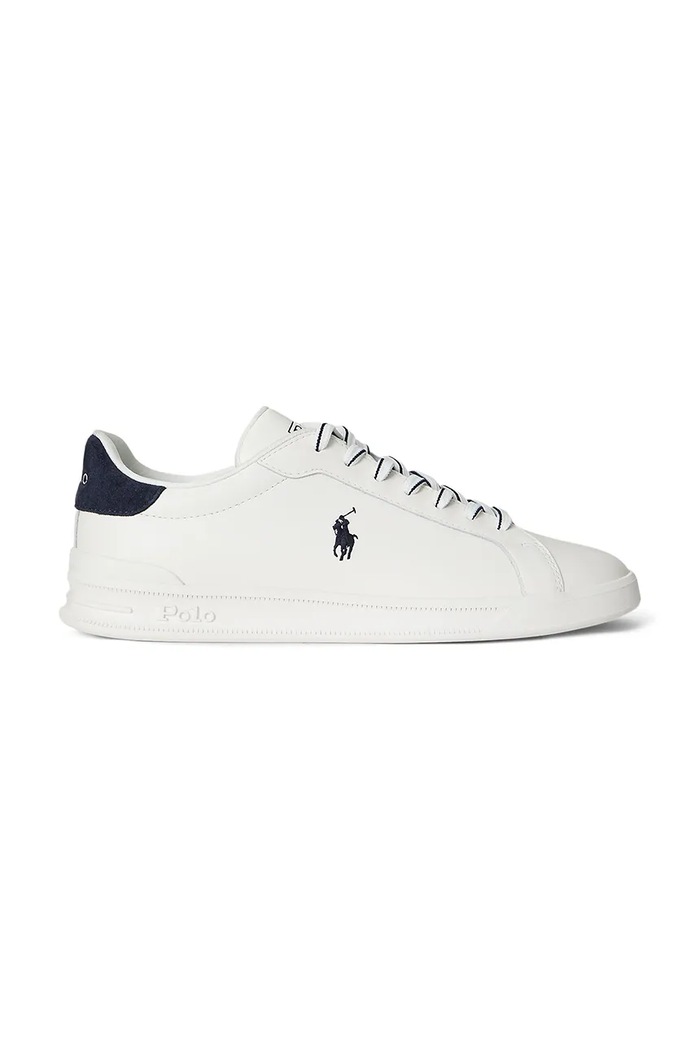 Δερμάτινα sneakers Polo Ralph Lauren Hrt Crt II λείο δέρμα λευκό 809P01615002.410