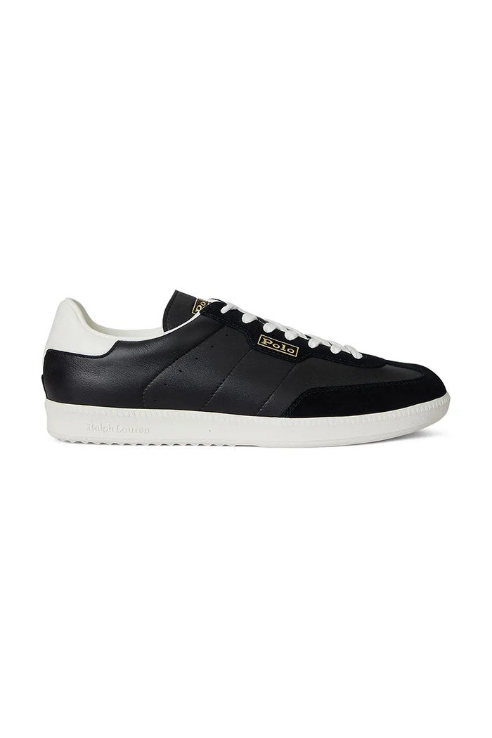Polo Ralph Lauren sneakersy skórzane Field Ct 200 skóra zamszowa czarny 809P01642002.001
