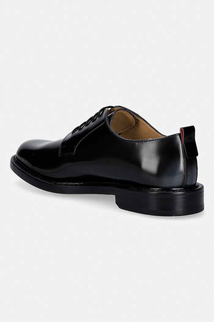 Încălțăminte HUGO pantofi de piele Lysander 50557697.003 negru