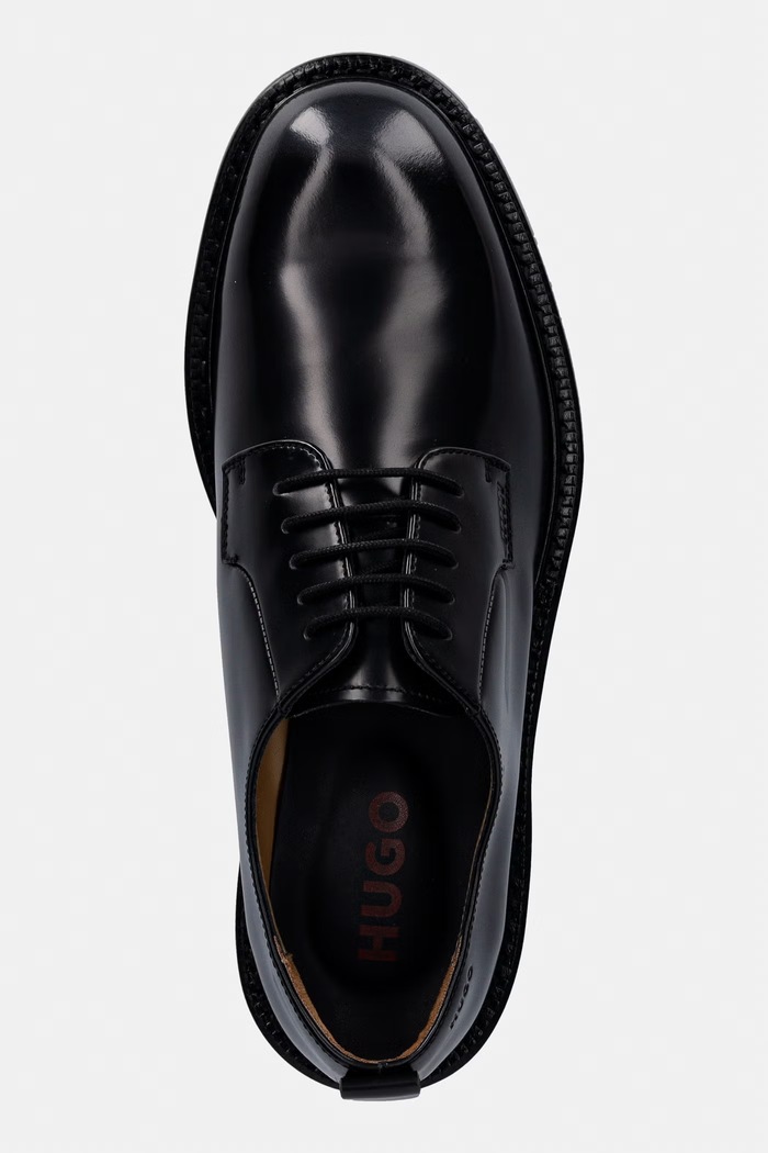 HUGO pantofi de piele Lysander negru 50557697.003