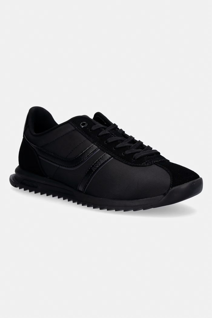 BOSS Orange sneakers Zayn imitatie de piele intoarsa negru 50562818.005