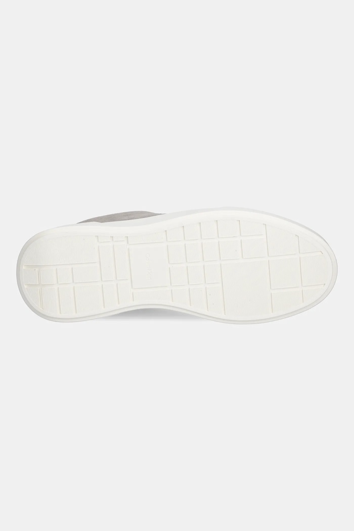 Kožené tenisky Calvin Klein CHUNKY CUPSOLE LACEUP SU YM0YM01453 sivá