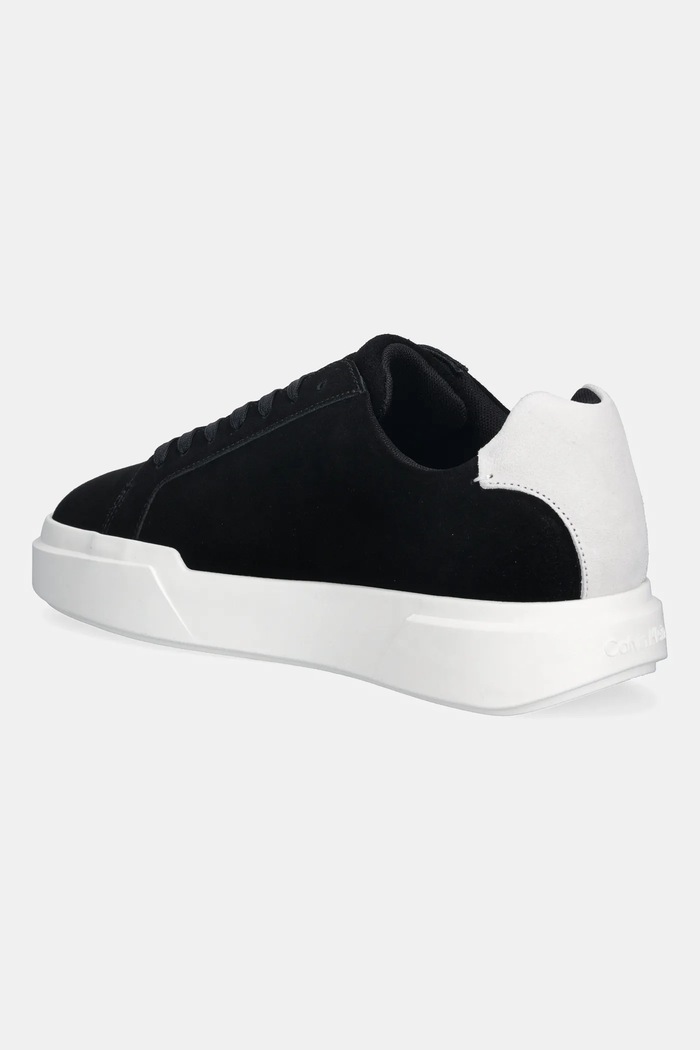 Obuwie Calvin Klein sneakersy skórzane CHUNKY CUPSOLE LACEUP SU YM0YM01453 czarny