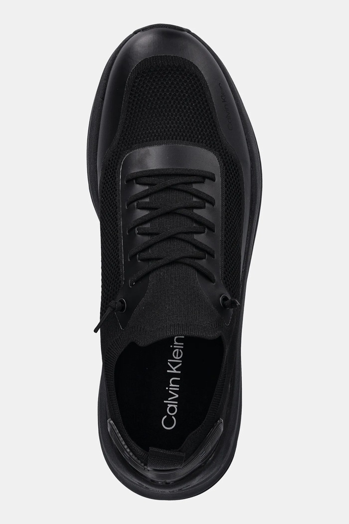 Calvin Klein sneakers CHUNKY RUNNER LACE UP SOCK KNIT negru YM0YM01457