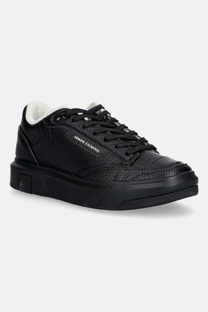 Superge Armani Exchange Imitacija zrnatega usnja črna XM002205.AF21444.UC001
