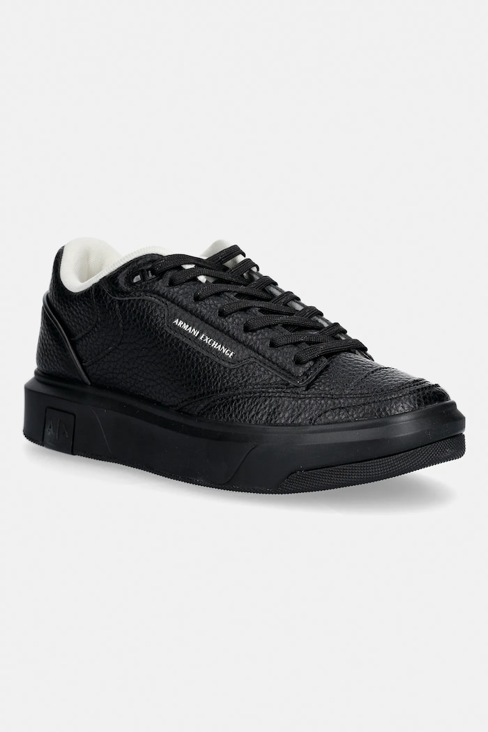 Superge Armani Exchange Imitacija zrnatega usnja črna XM002205.AF21444.UC001
