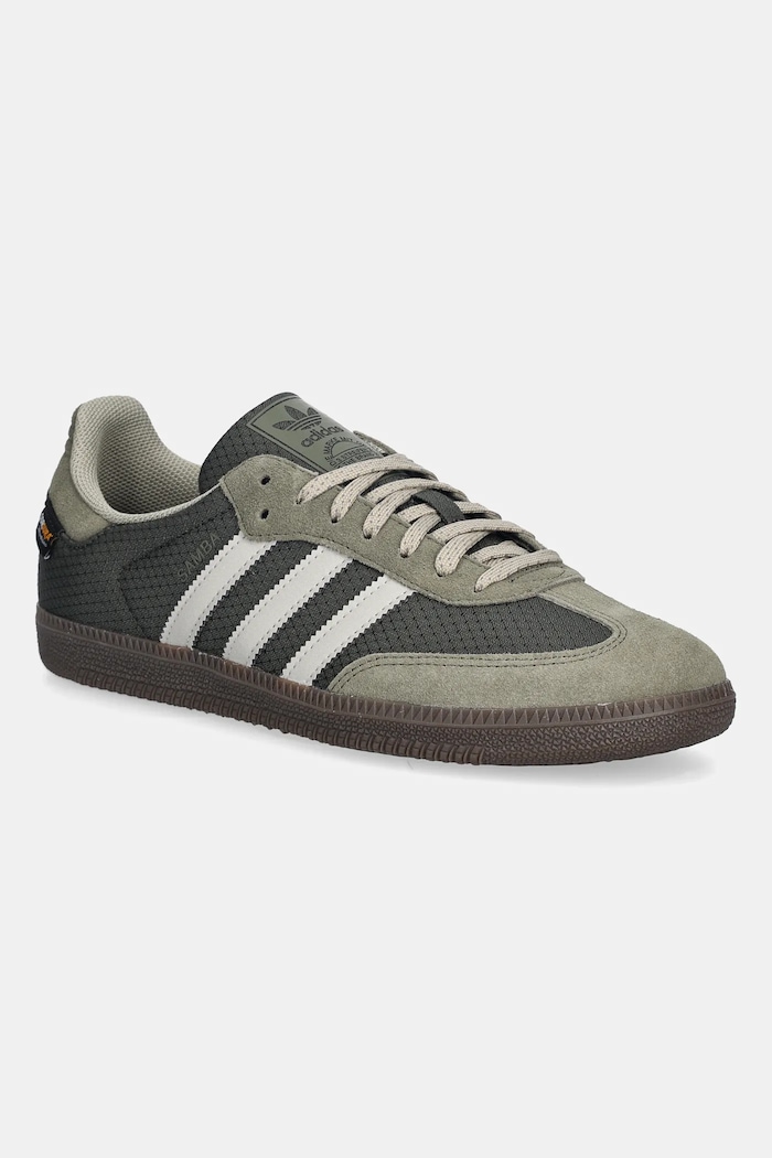 Tenisky adidas Originals Samba Og semišová koža zelená IH6803